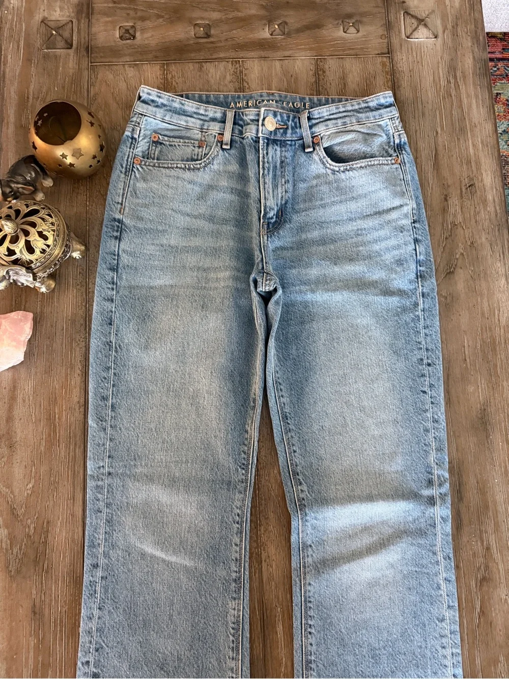 American Eagle Outfitters 90’s Bootcut Light Blue Jeans - Picture 3 of 13